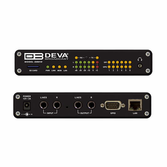 DEVA - DB910 - Codec audio IP compact en duplex intégral