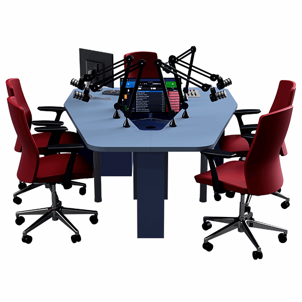 Meuble Radio - plateau régie L