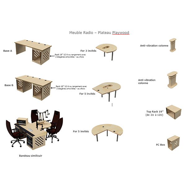 Meuble Radio - Plateau Playwood