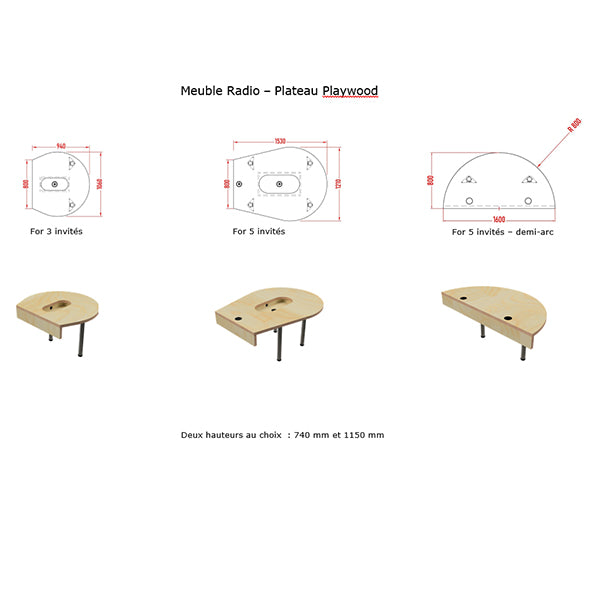 Meuble Radio - Plateau Playwood