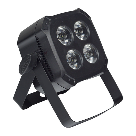 Quad - Par LED 4x 6W 4-en-1 compact, télécommande
