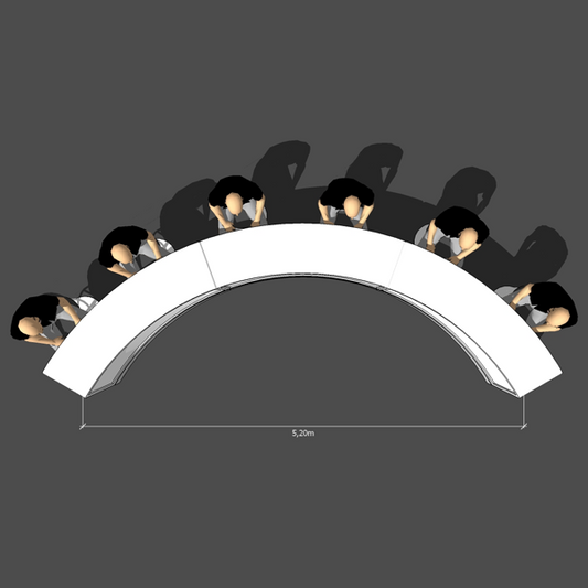 Mobilier Broadcast - Desk cintré