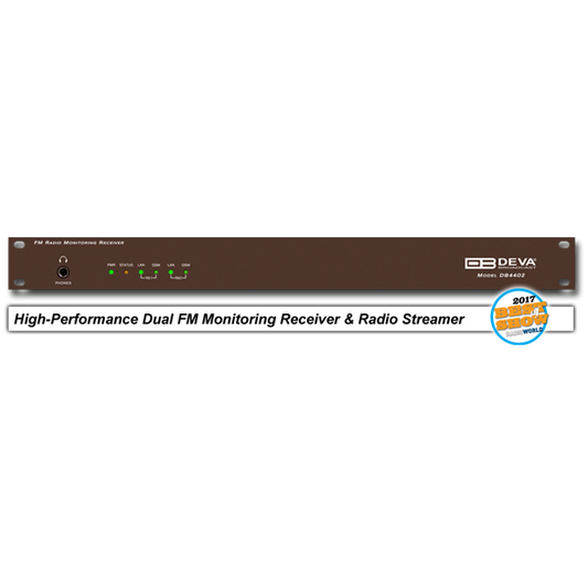 DEVA -  DB4402-V2 - Récepteur de Surveillance FM Double et Streamer Audio