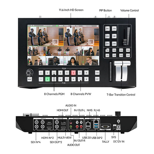 Mélangeur VIDEO & AUDIO HD SDI Broadcast