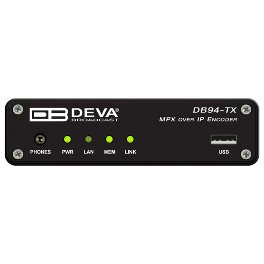DEVA - DB94-TX - Compact MPX over IP Encoder - MicroMPX µMPX