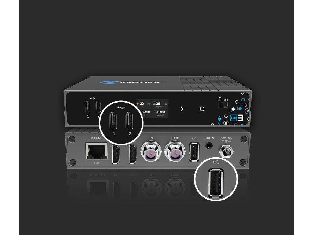 Kiloview E3 (Dual Channel 4K HDMI & 3G-SDI HEVC Video Encoder)
