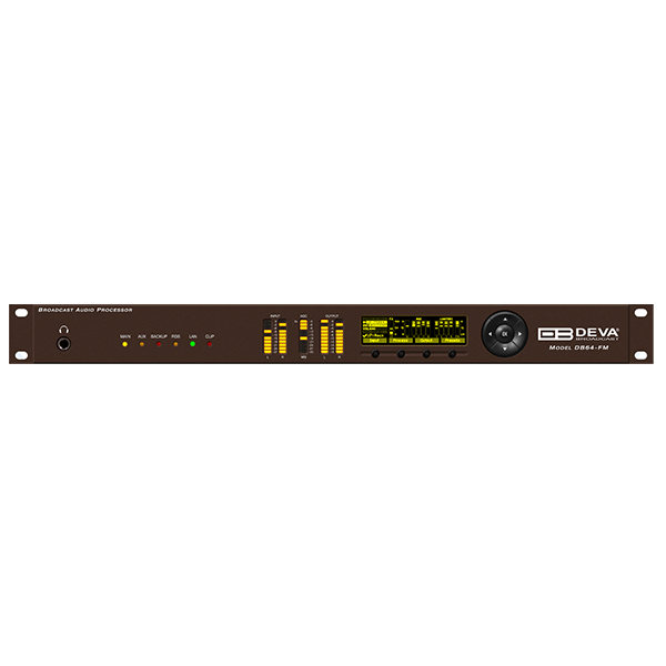 DEVA - DB64-FM - Traitement de son de diffusion radio FM 4 bandes avec codeur RDS/RBDS